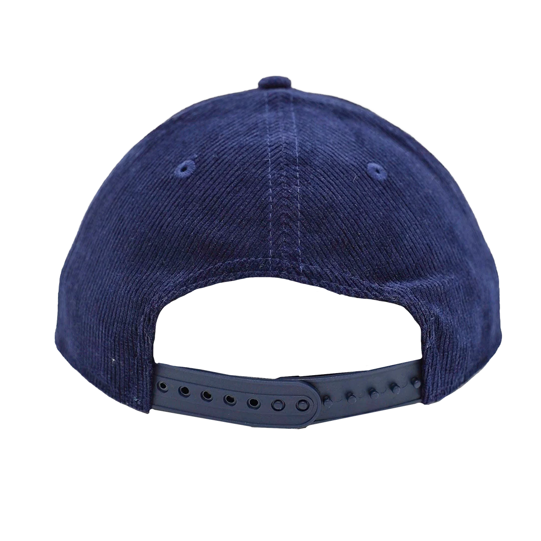 Adult Indiana Pacers Solid Corduroy AF 9Forty Hat in Navy by New Era - Image 4