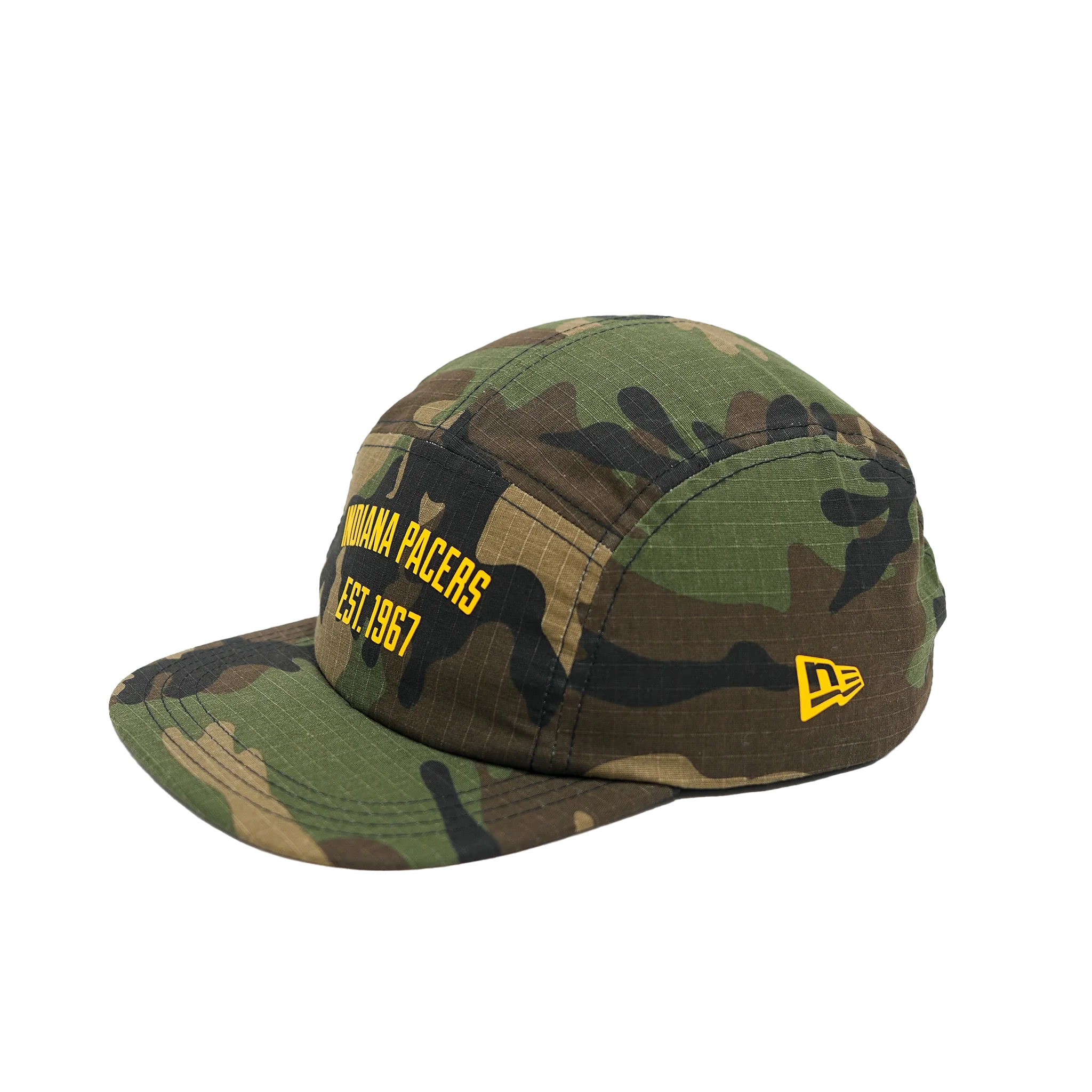 Adult Indiana Pacers Text Camper Hat in Camo by New Era - Image 3