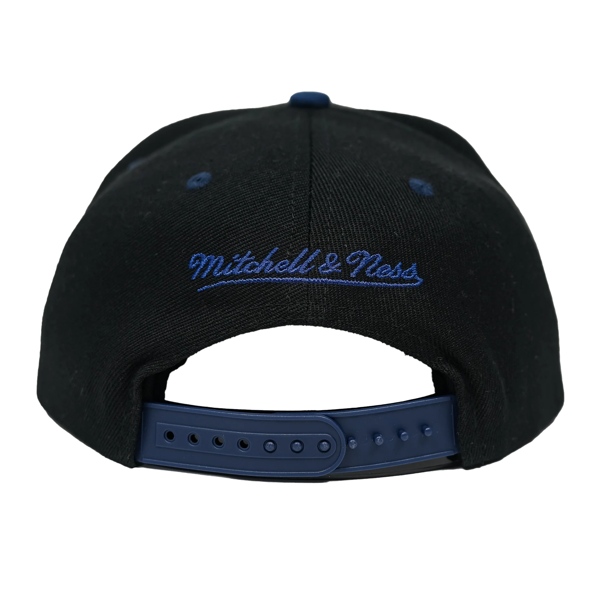 Adult Indiana Pacers Text Stack Hardwood Classics Snapback Hat in Black by Mitchell & Ness - Image 4