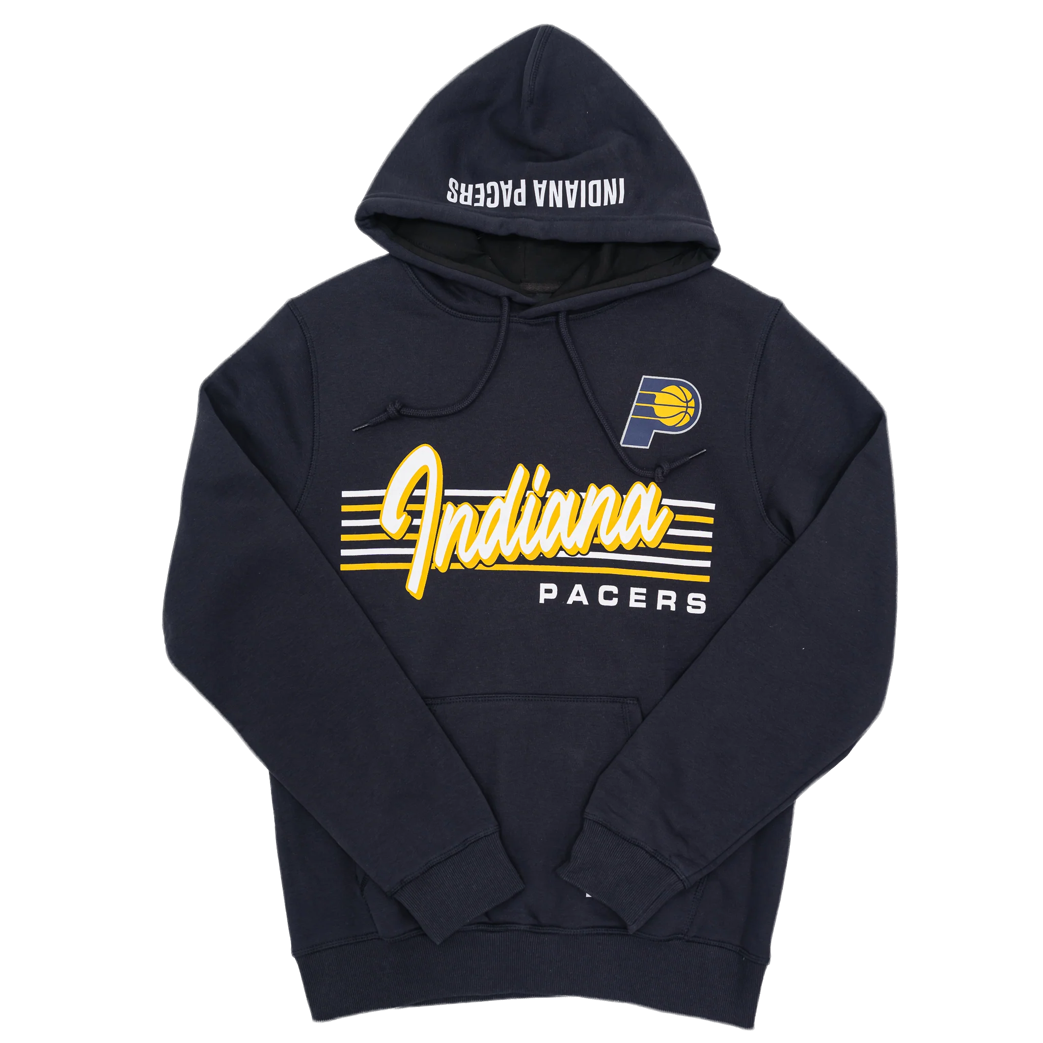 Adult Indiana Pacers Throwback Hooded Sweatshirt in Navy by New Era