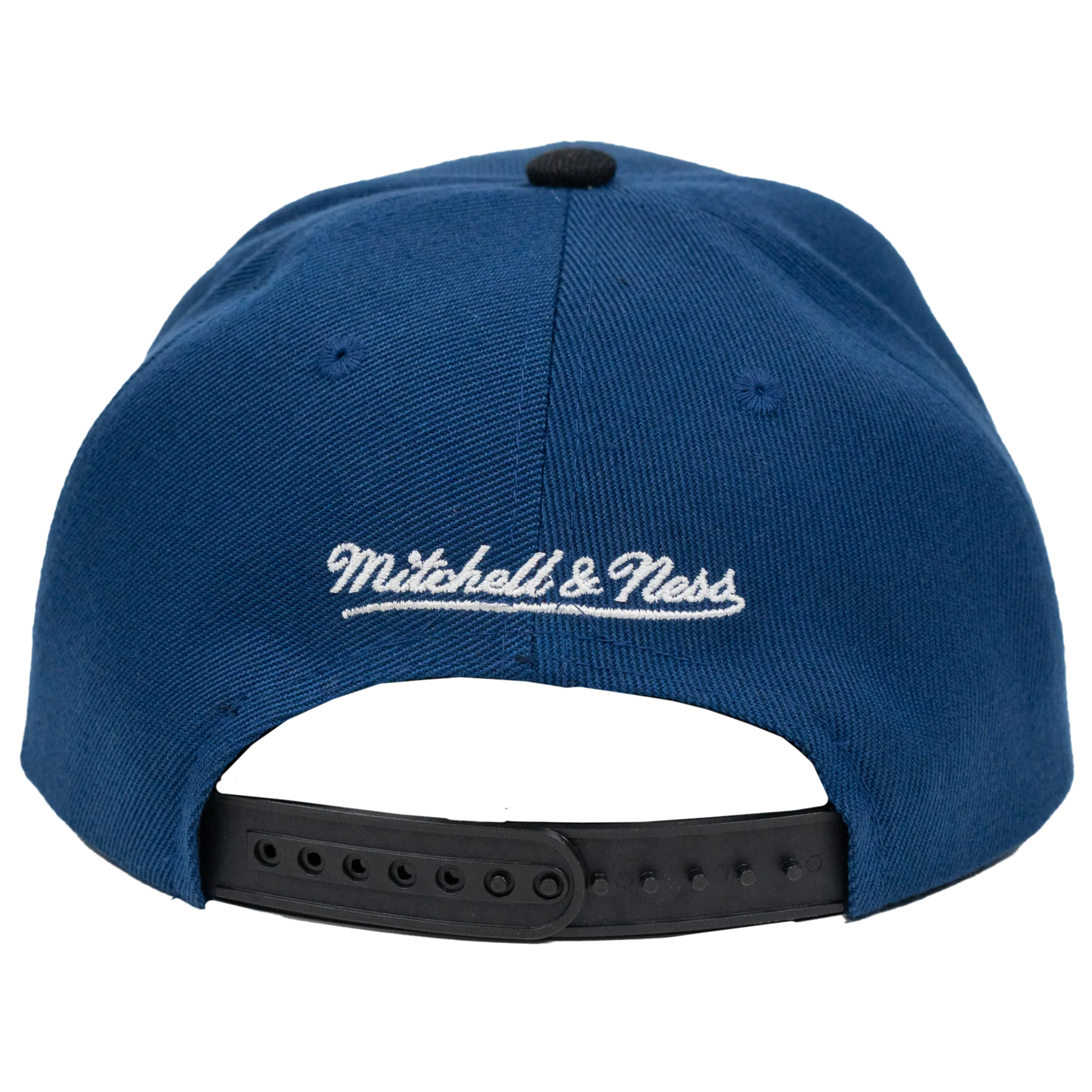 Adult Indiana Pacers Underarch Pro Snapback Hat in Navy by Mitchell & Ness - Image 4