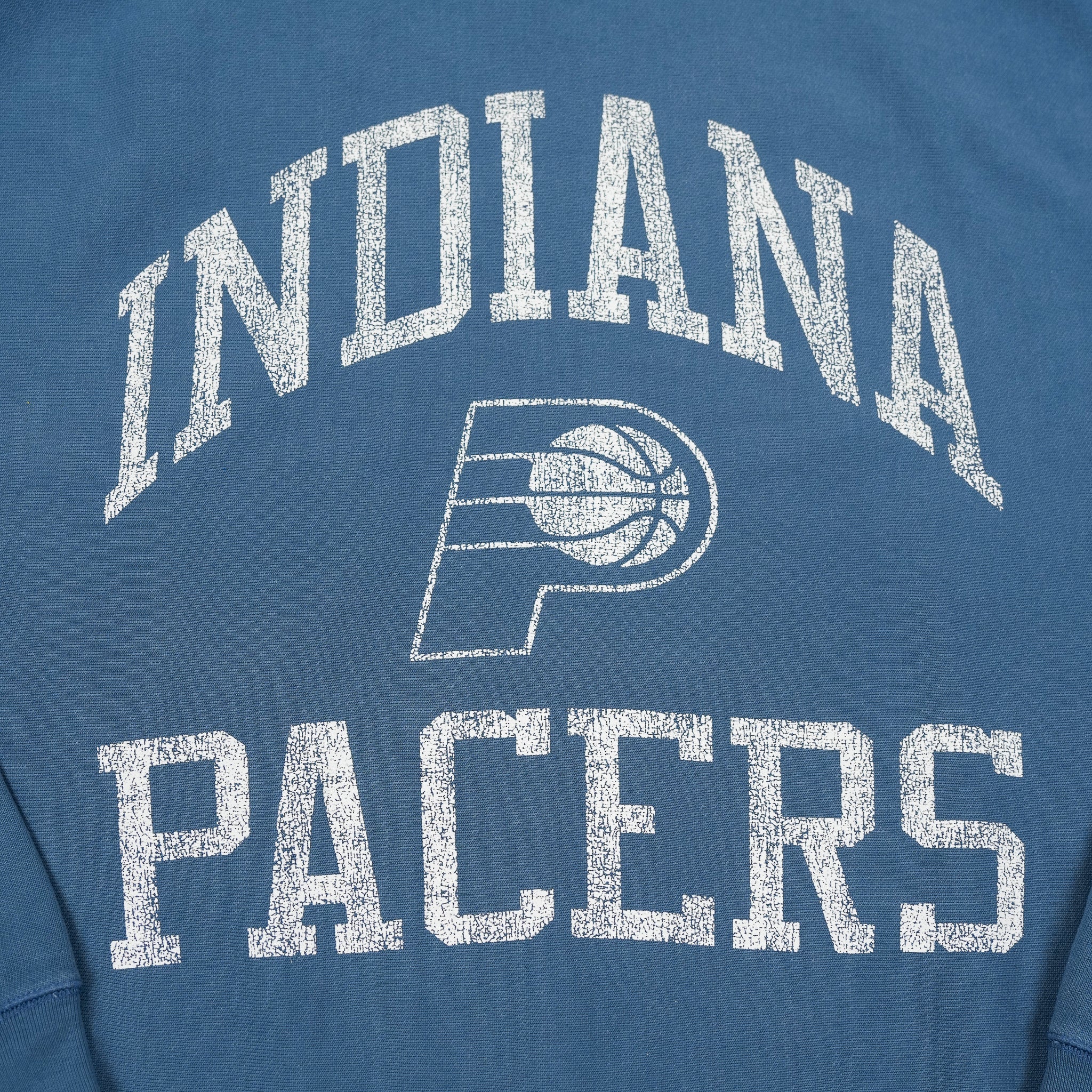 Adult Indiana Pacers Wave Rider Crew Fleece in Blue by '47 - Image 2