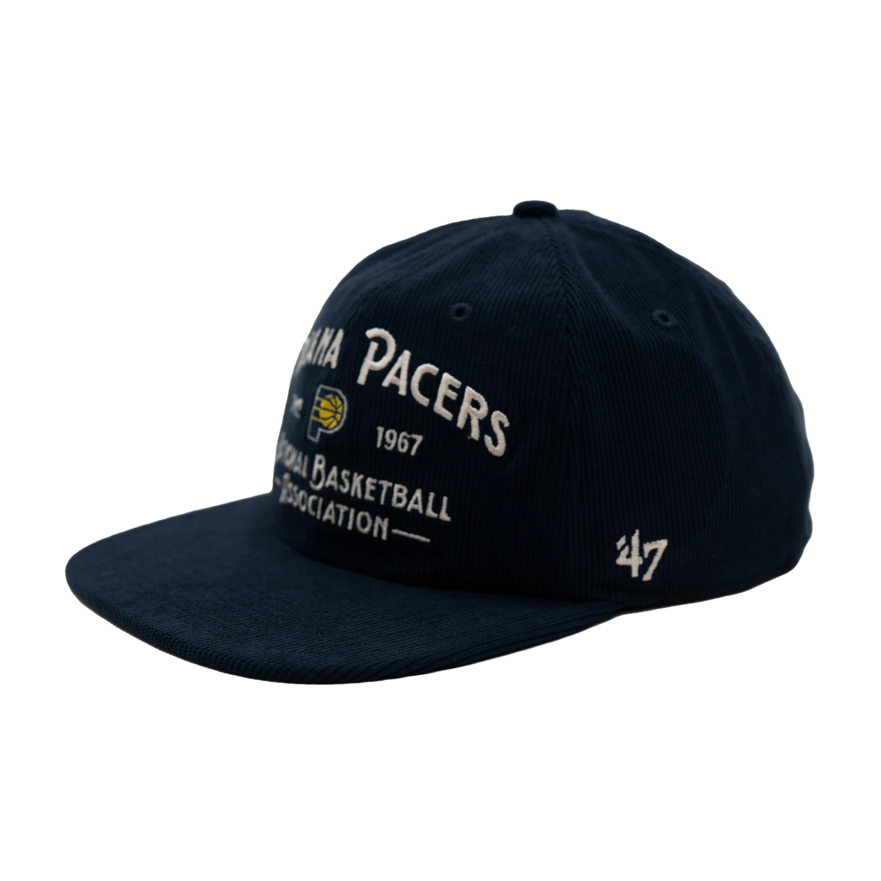 Adult Indiana Pacers Whitlock Captain Hat in Black by '47 - Image 3