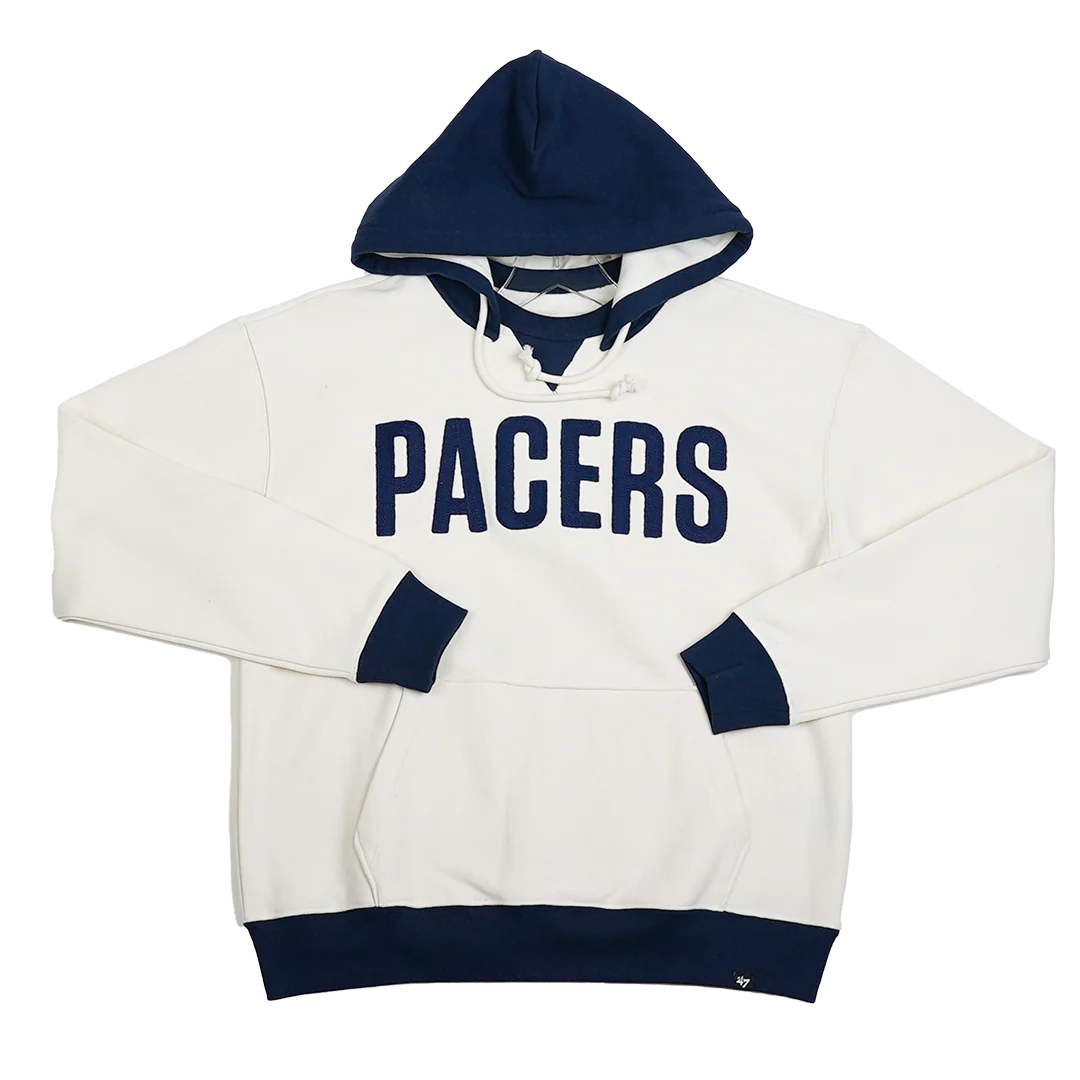 Adult Indiana Pacers Wordmark Original Hooded Sweatshirt in Natural by '47