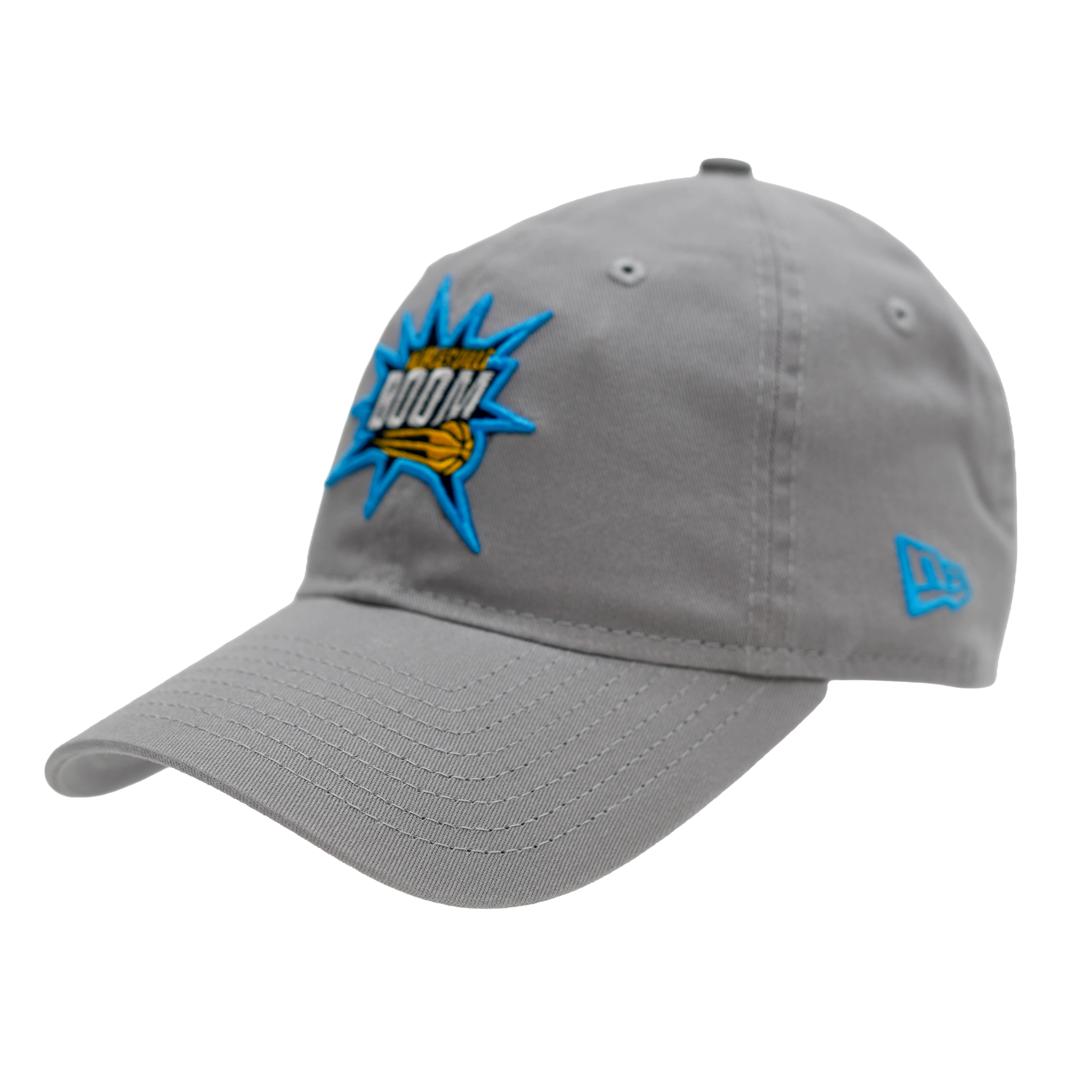 Adult Noblesville Boom Primary Logo 9Twenty Hat in Grey by New Era - Image 2