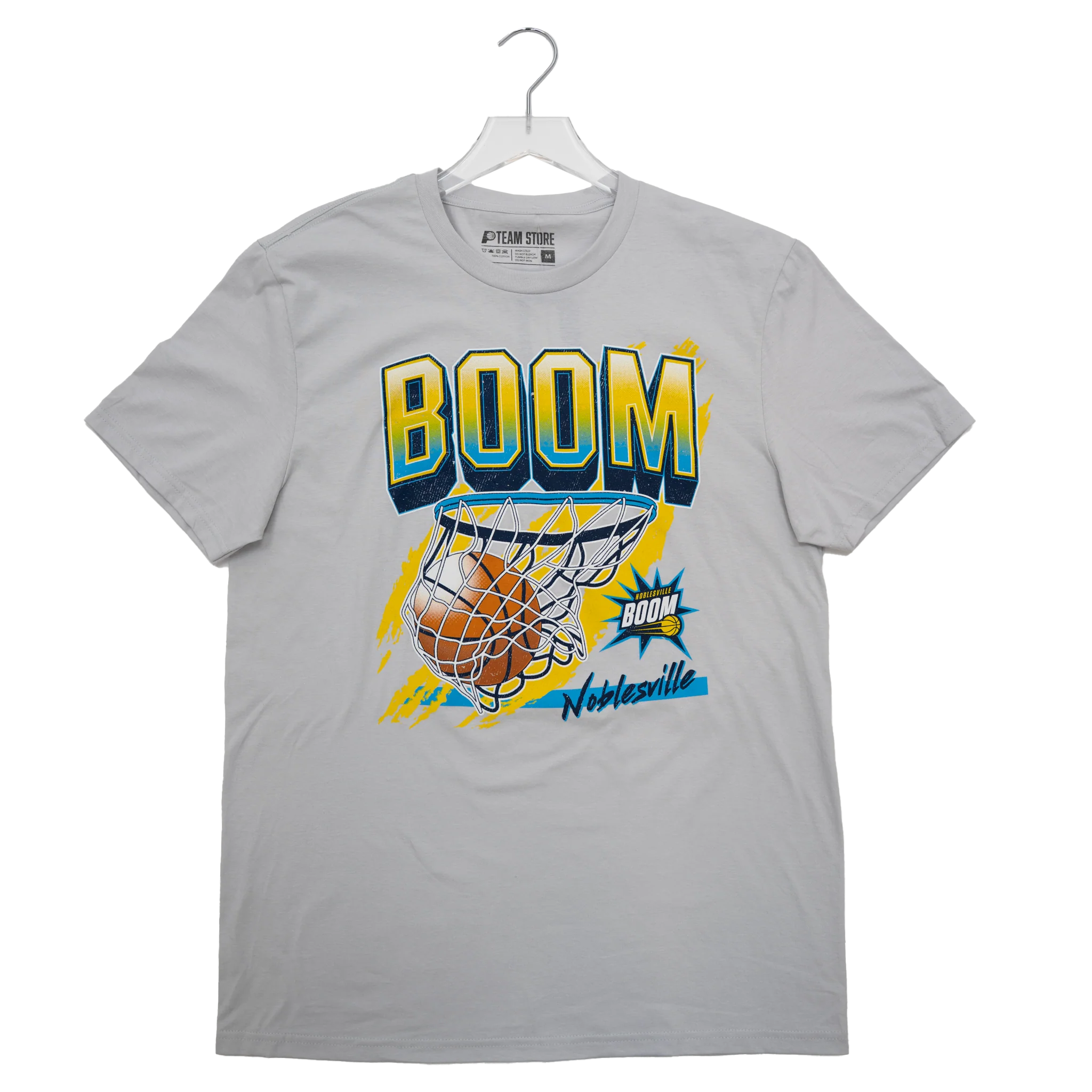 Adult Noblesville Boom Swish T-shirt in Grey by Boom Team Store