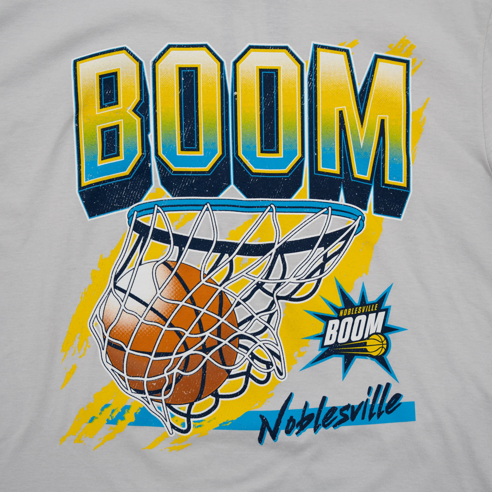 Adult Noblesville Boom Swish T-shirt in Grey by Boom Team Store - Image 2