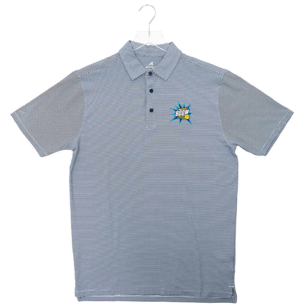 Adult Noblesville Boom Twine Polo Shirt in Navy by Antigua