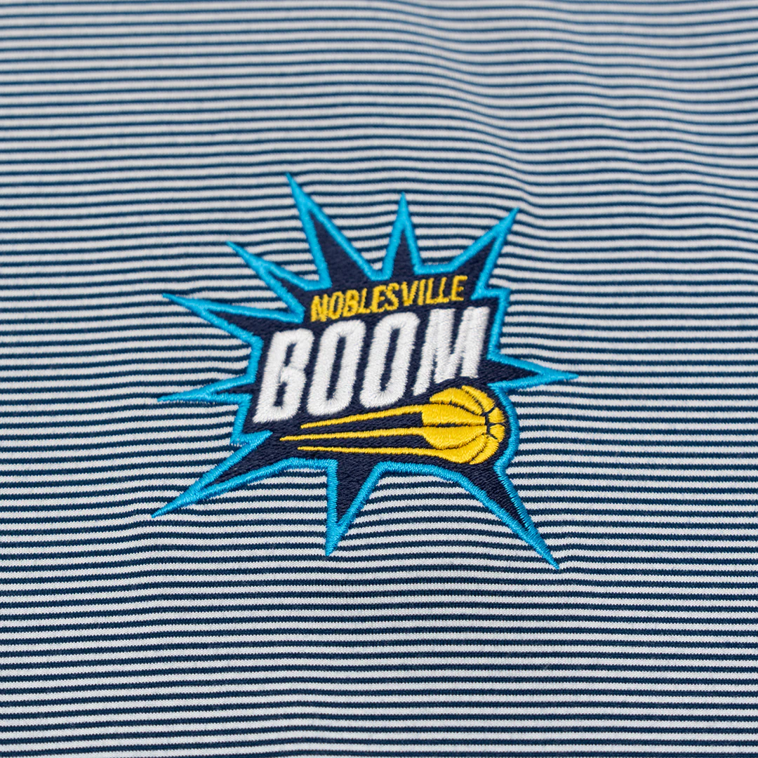 Adult Noblesville Boom Twine Polo Shirt in Navy by Antigua - Image 2