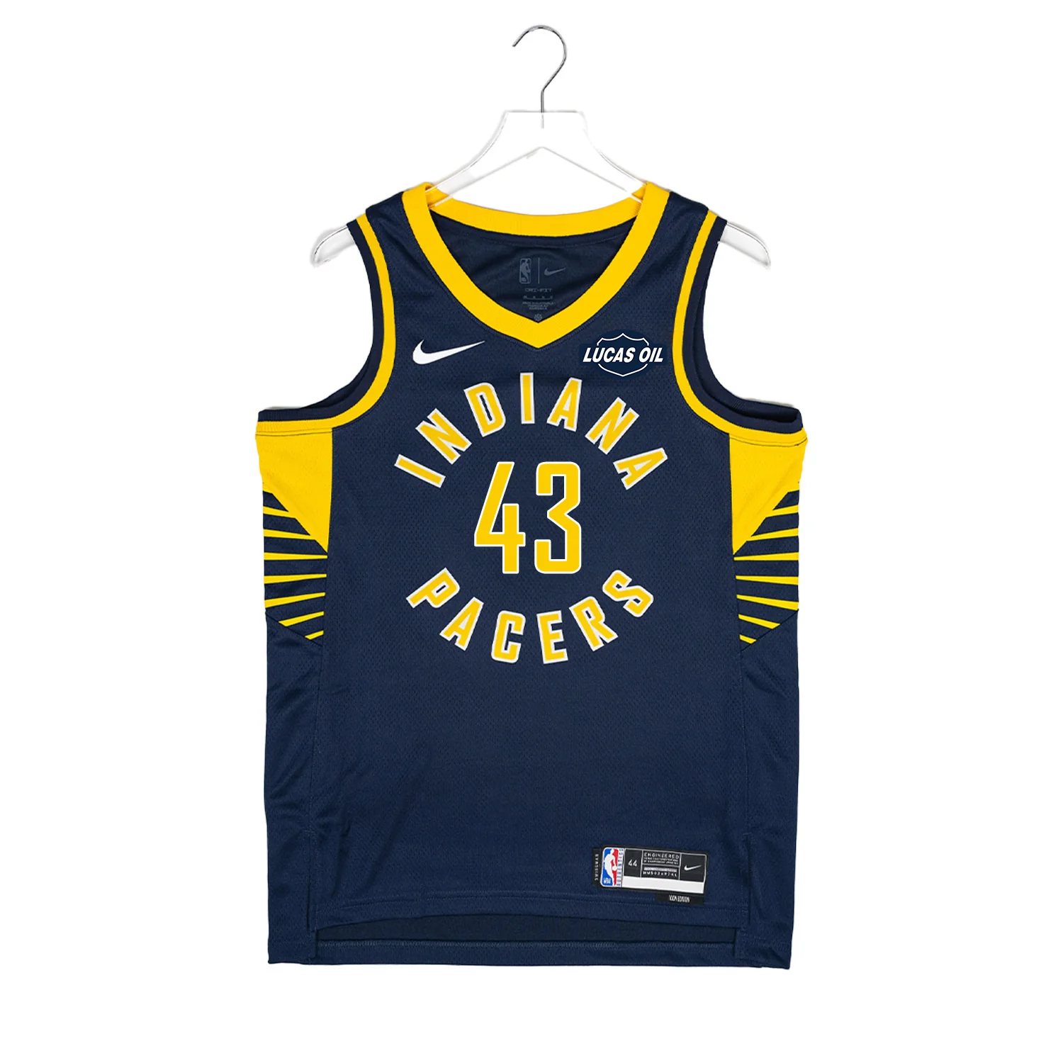Adult Indiana Pacers #43 Pascal Siakam Icon Swingman Jersey in Navy by Nike - Image 2