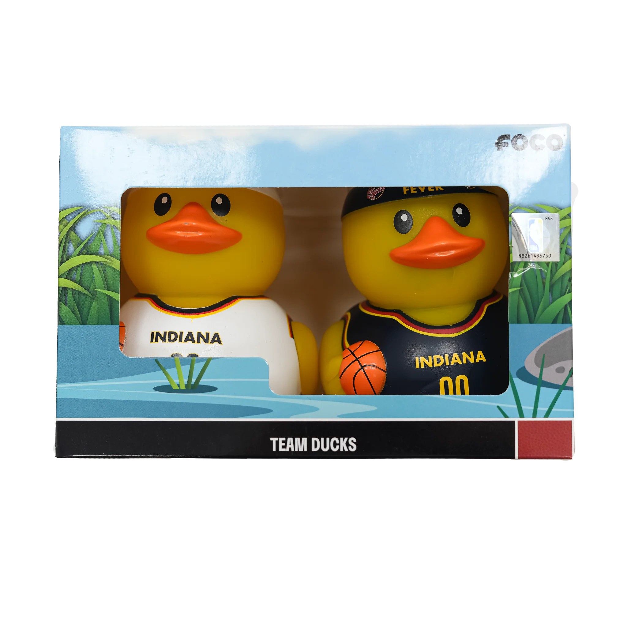 Indiana Fever 2 Pack Vinyl Duck Collectibles in Red by FOCO