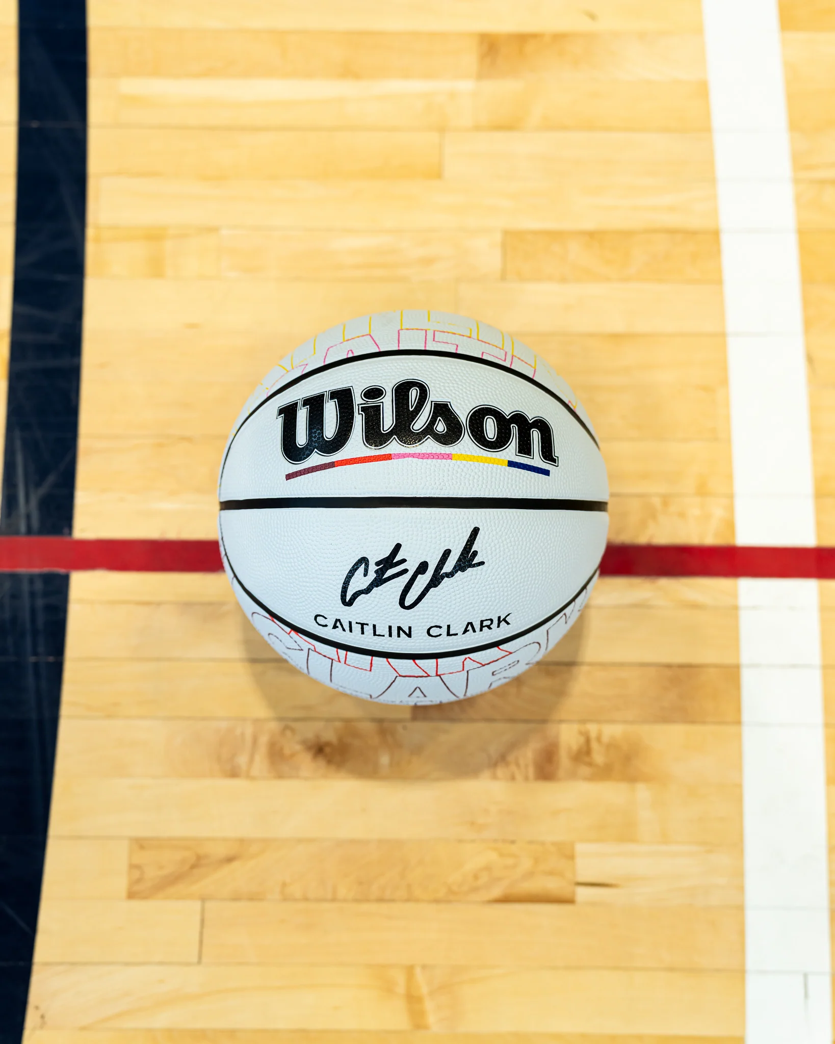 Indiana Fever Caitlin Clark 22 Every Point Full-Size Basketball in White by Wilson - Image 4