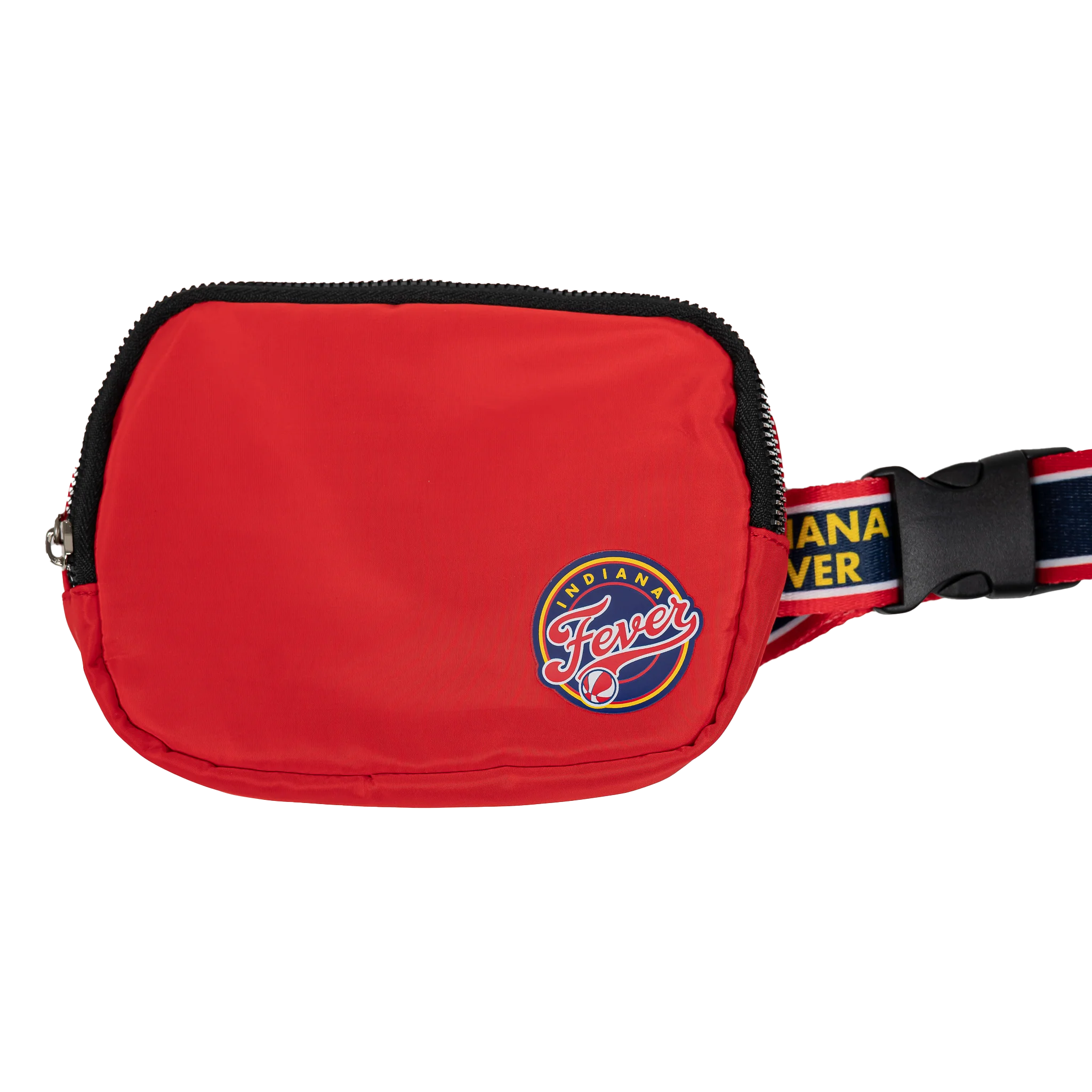 Indiana Fever Small Team Wordmark Crossbody Belt Bag in Red by FOCO