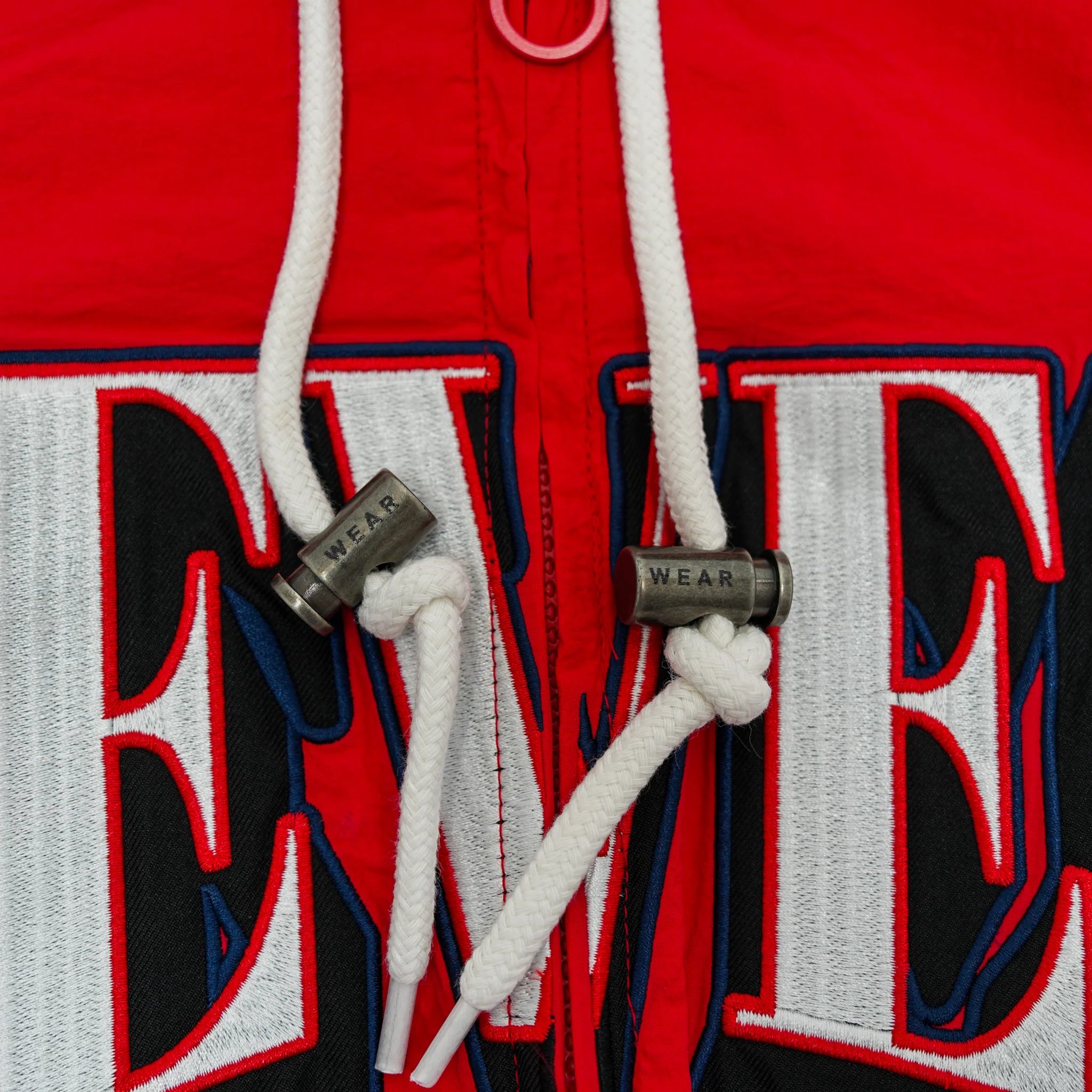 Women's Indiana Fever Full-Zip Crinkle Hooded Windbreaker in Red by WEAR by EA - Image 3