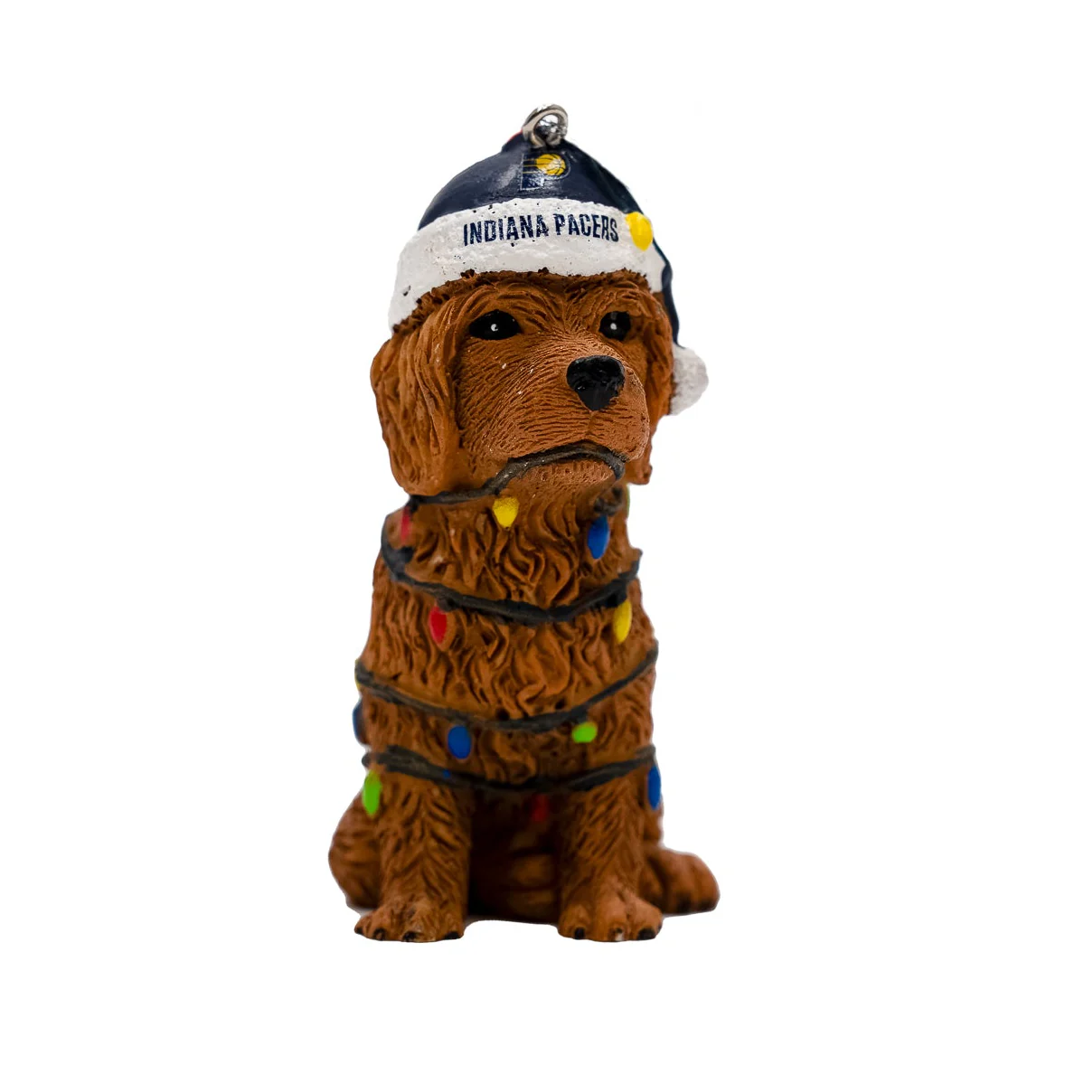 Indiana Pacers Dog With Lights Ornament in Navy by FOCO