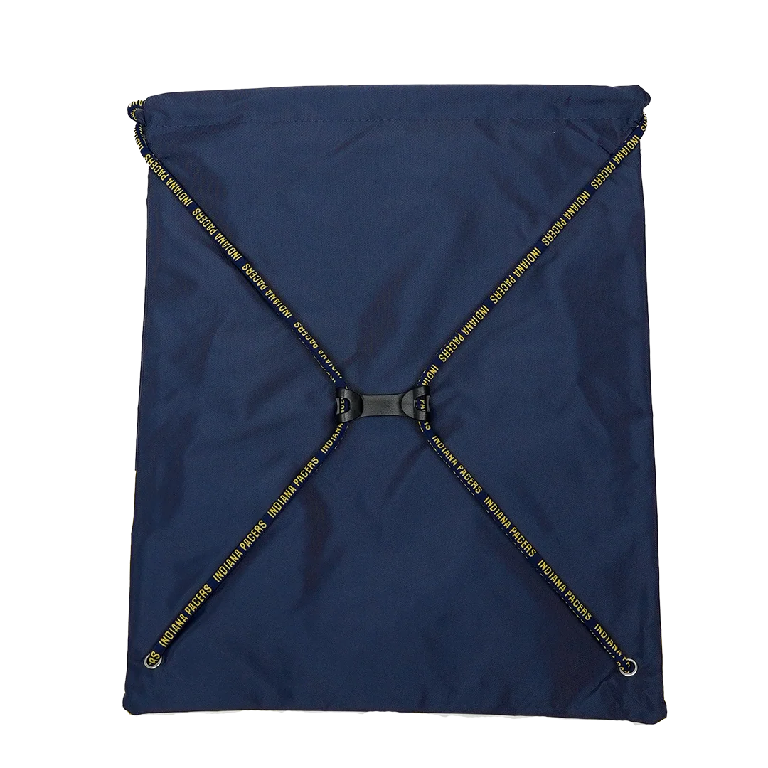 Indiana Pacers Repeat Wordmark 2-Tone Drawstring Bag in Navy by FOCO - Image 2