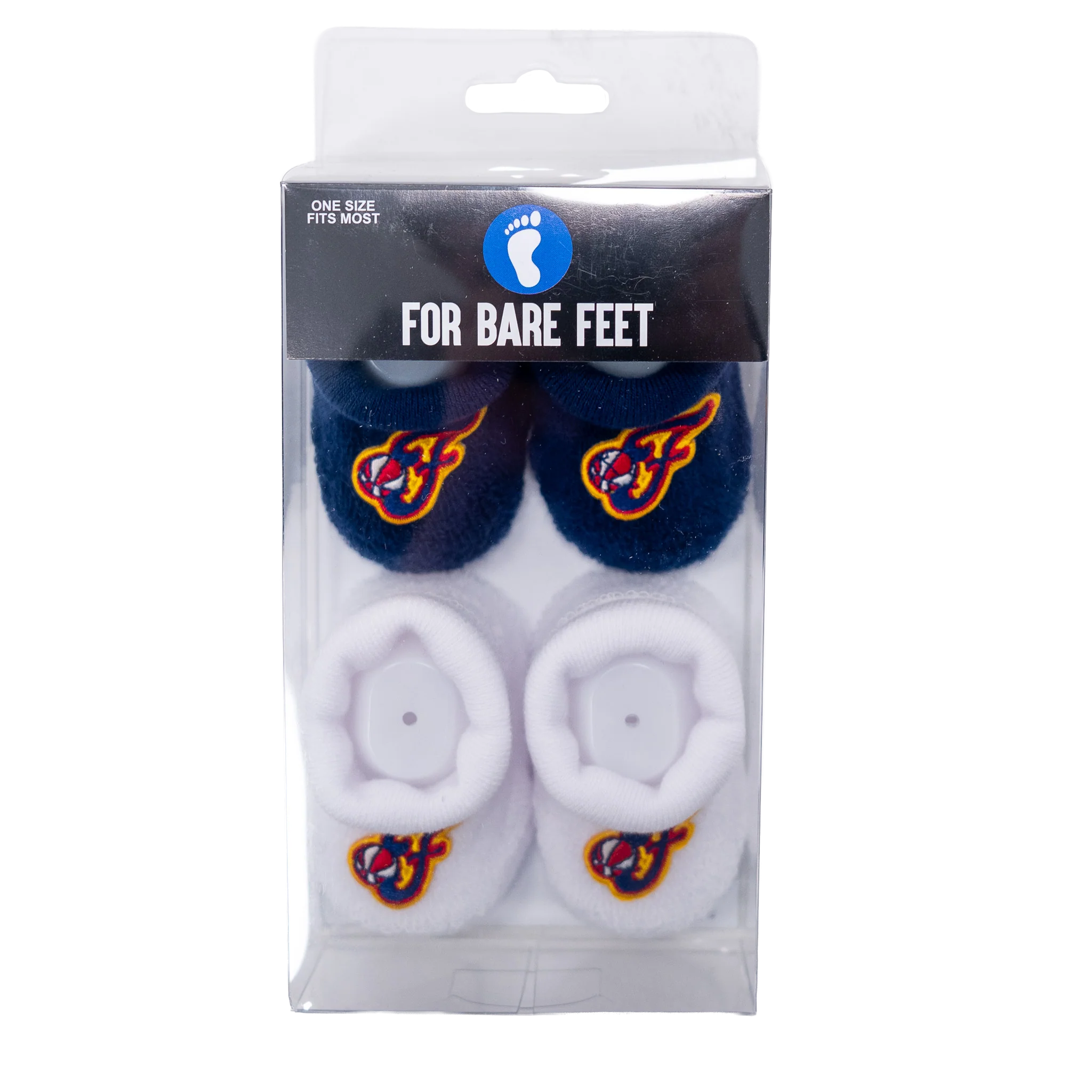 Infant Indiana Fever Booties in Navy by For Bare Feet