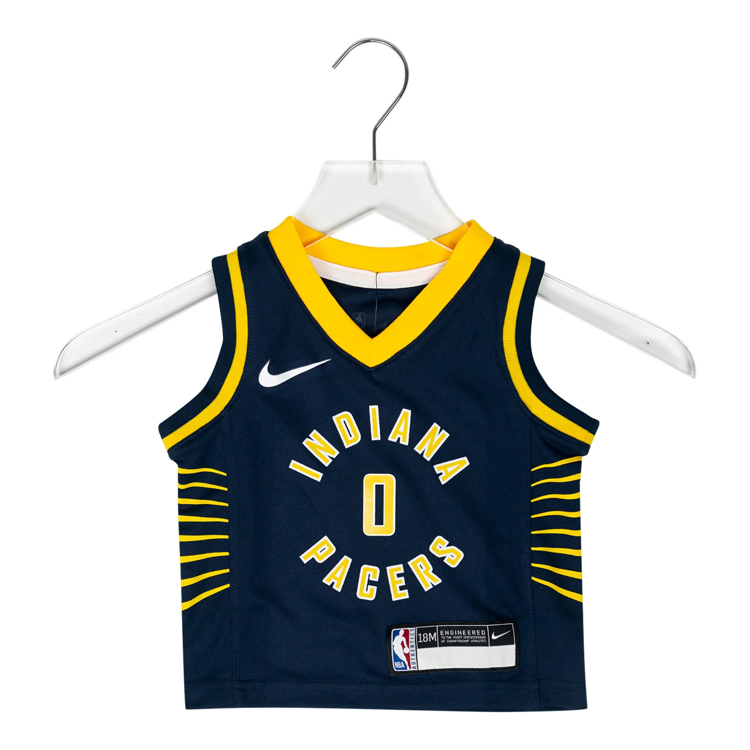 Infant Indiana Pacers #0 Tyrese Haliburton Icon Jersey in Navy by Nike - Image 2