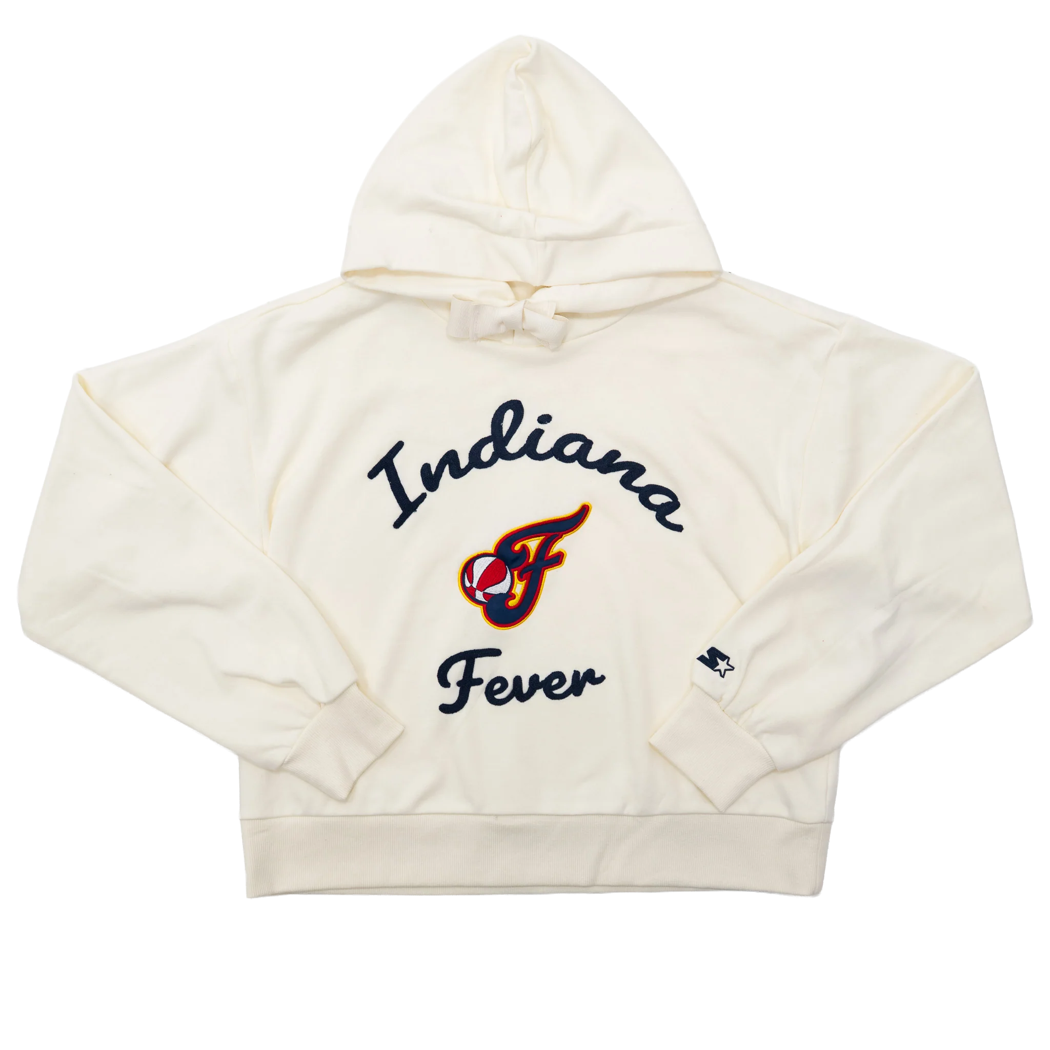 Women's Indiana Fever Baseline Hooded Sweatshirt in Natural by G-III