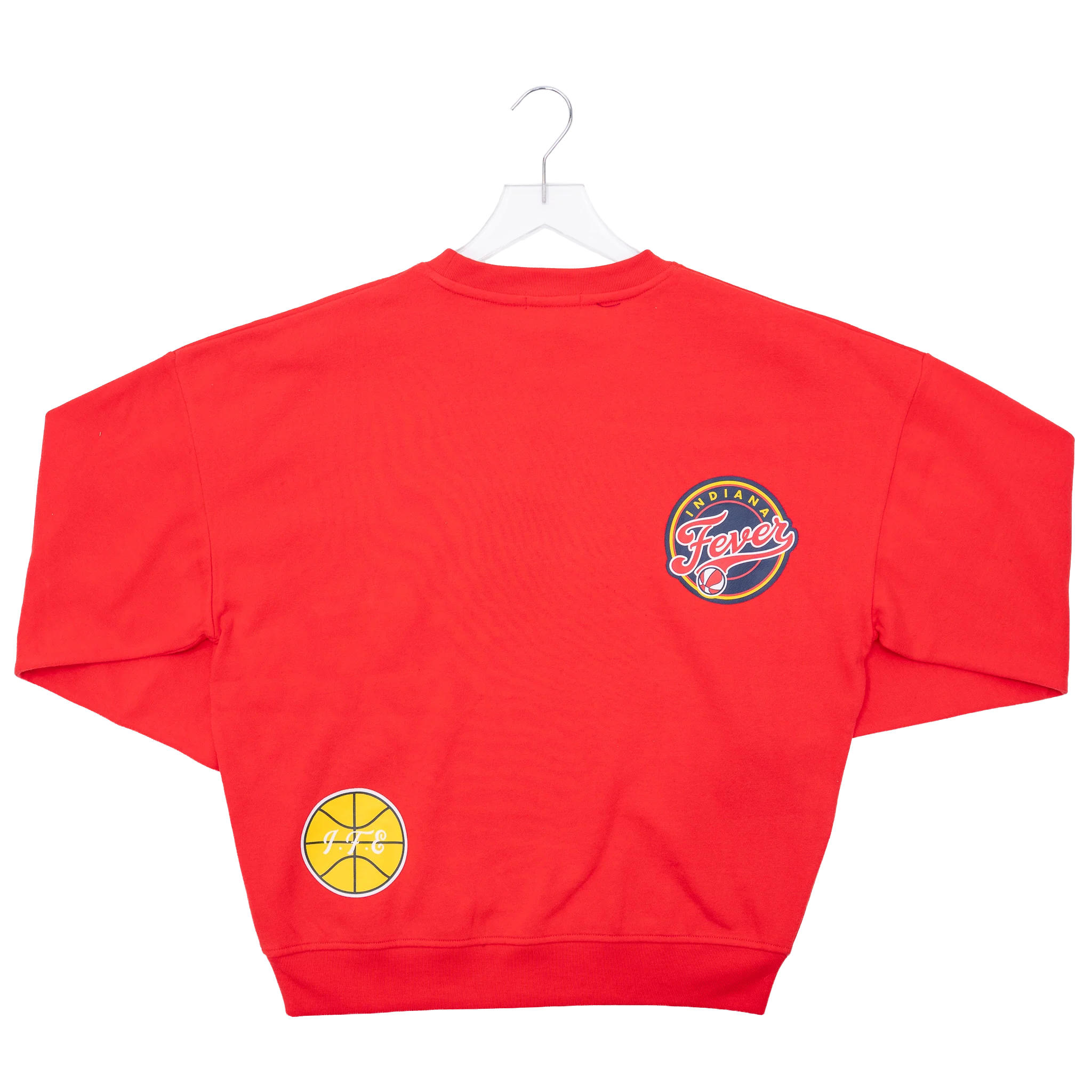 Women's Indiana Fever Crewneck Fleece in Red by Mitchell & Ness - Image 2