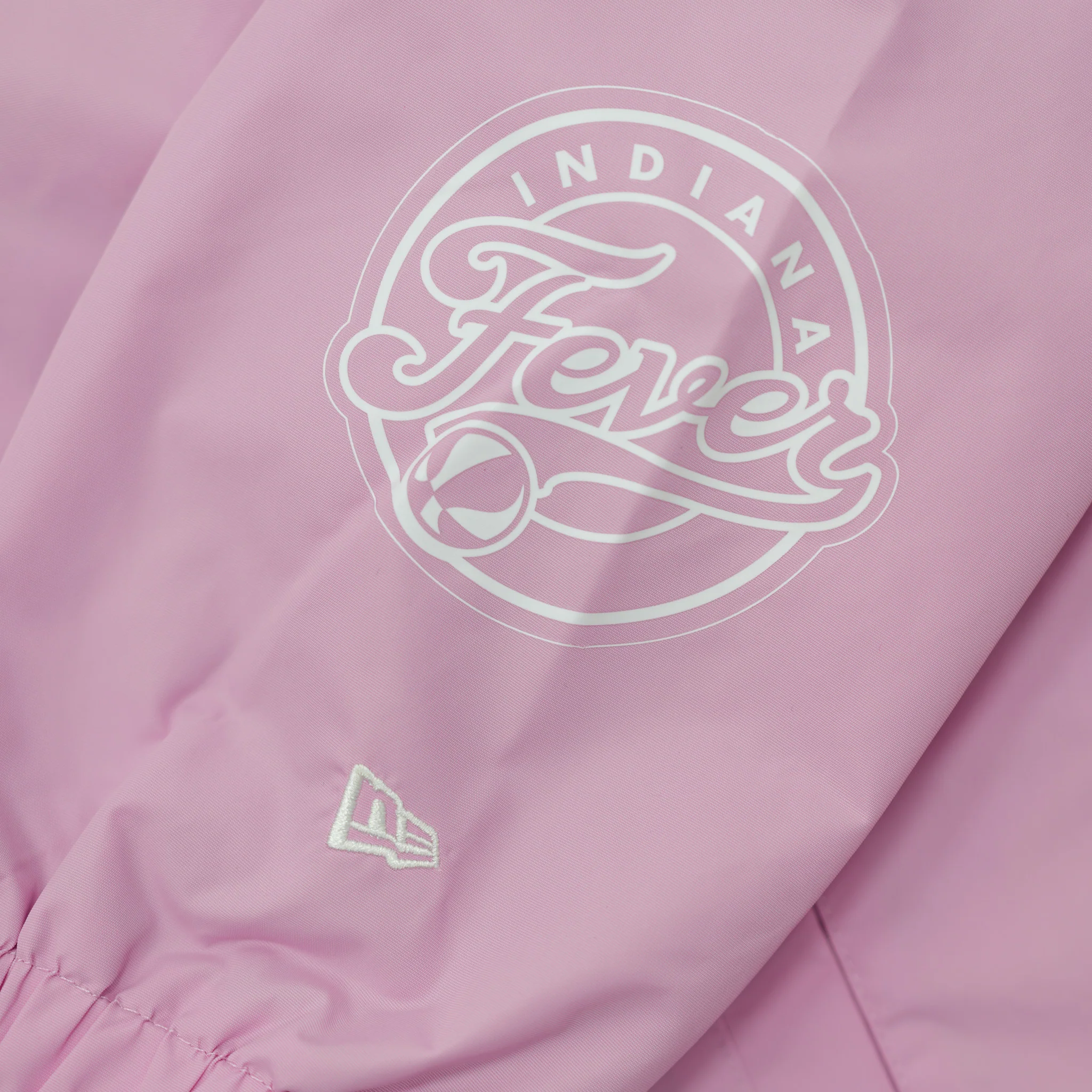 Women's Indiana Fever Crop Coaches Full-Snap Front Jacket in Pink by New Era - Image 3