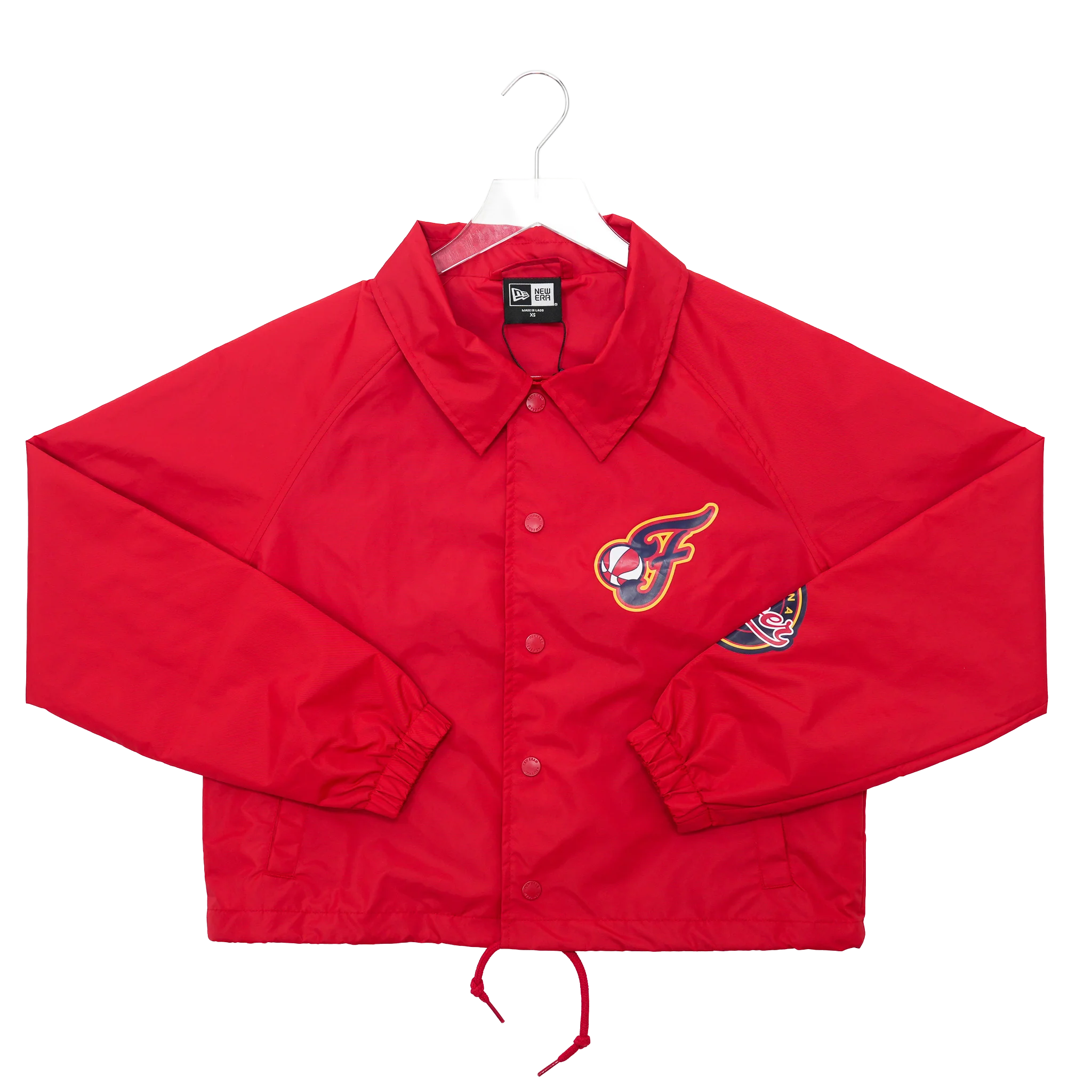 Women's Indiana Fever Crop Coaches Full-Snap Front Jacket in Red by New Era