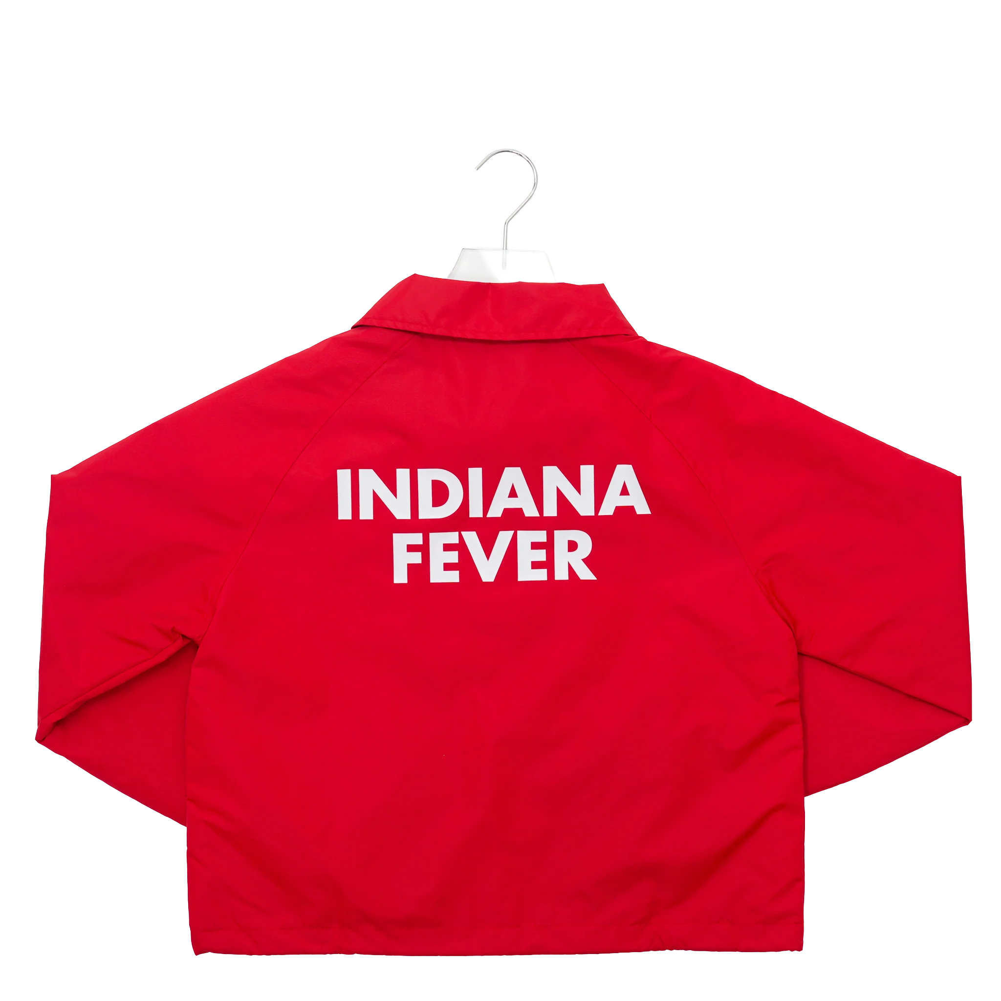Women's Indiana Fever Crop Coaches Full-Snap Front Jacket in Red by New Era - Image 2