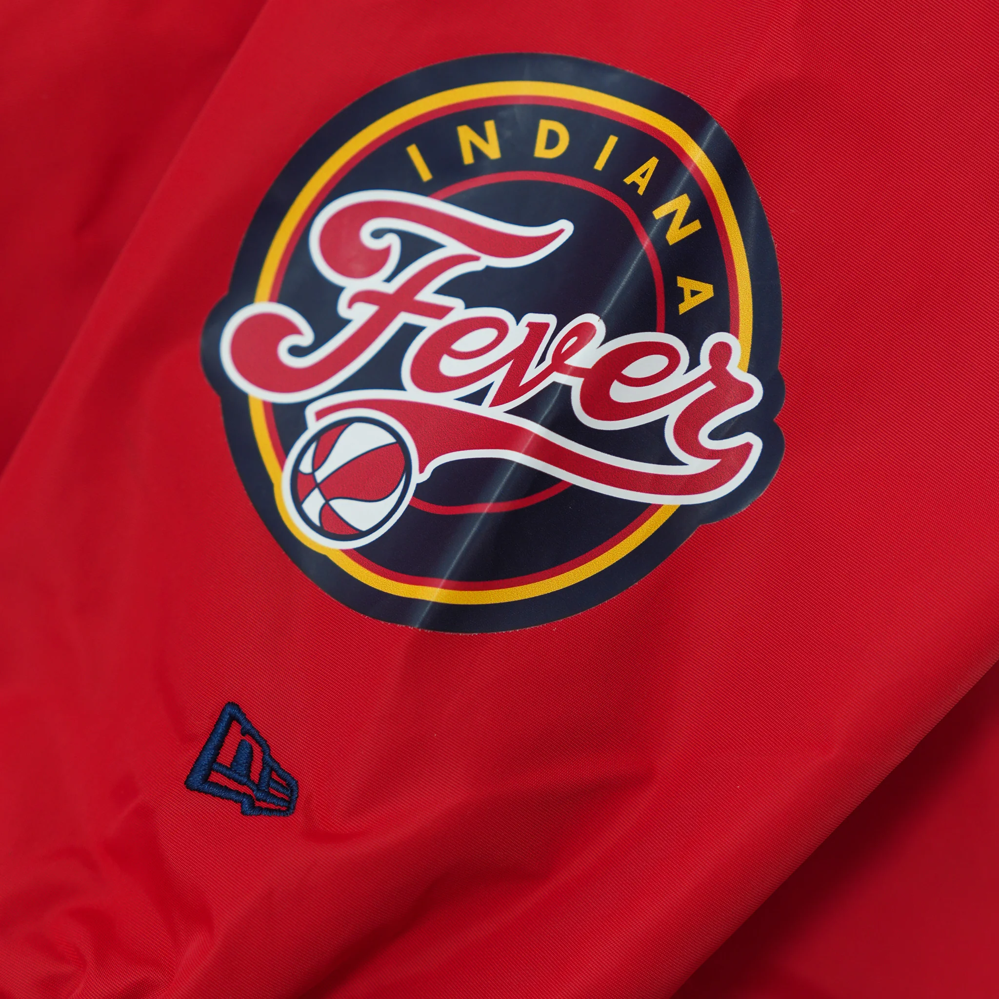 Women's Indiana Fever Crop Coaches Full-Snap Front Jacket in Red by New Era - Image 3
