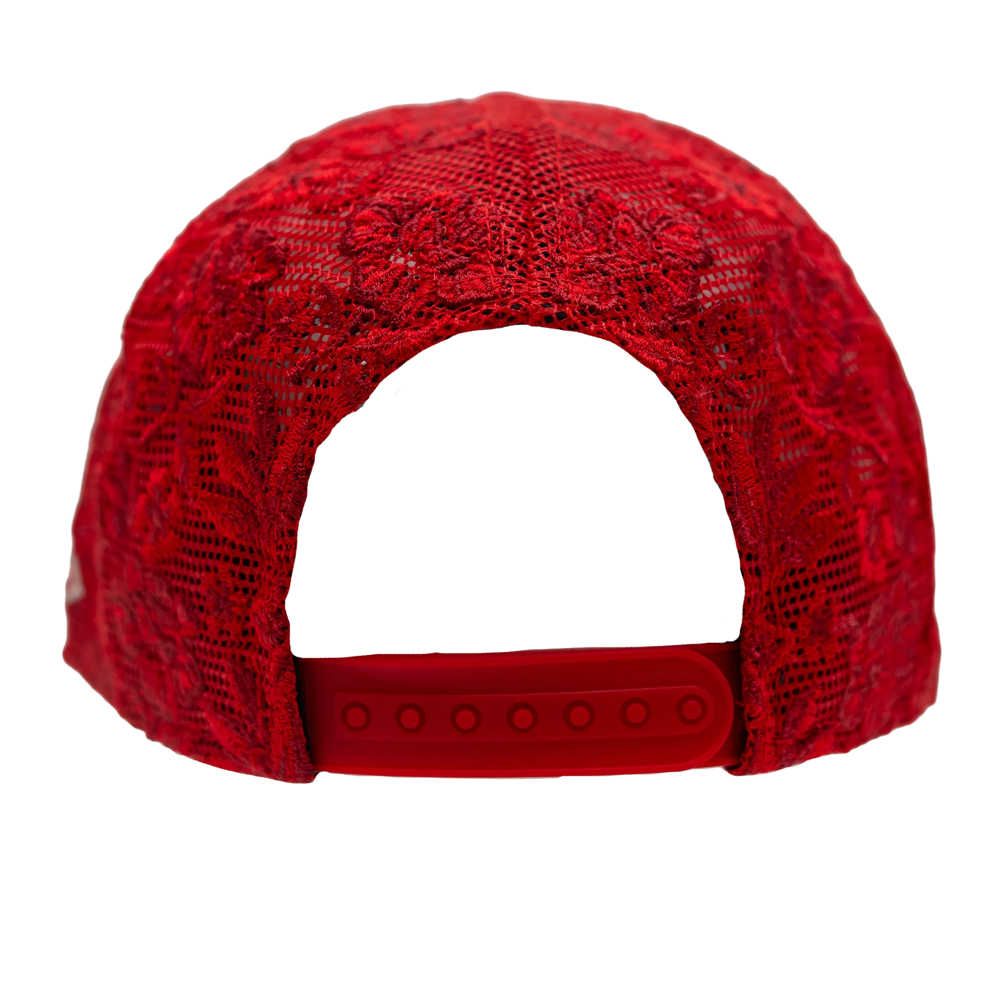 Women's Indiana Fever Floral Mesh 9FORTY Hat in Red by New Era - Image 4