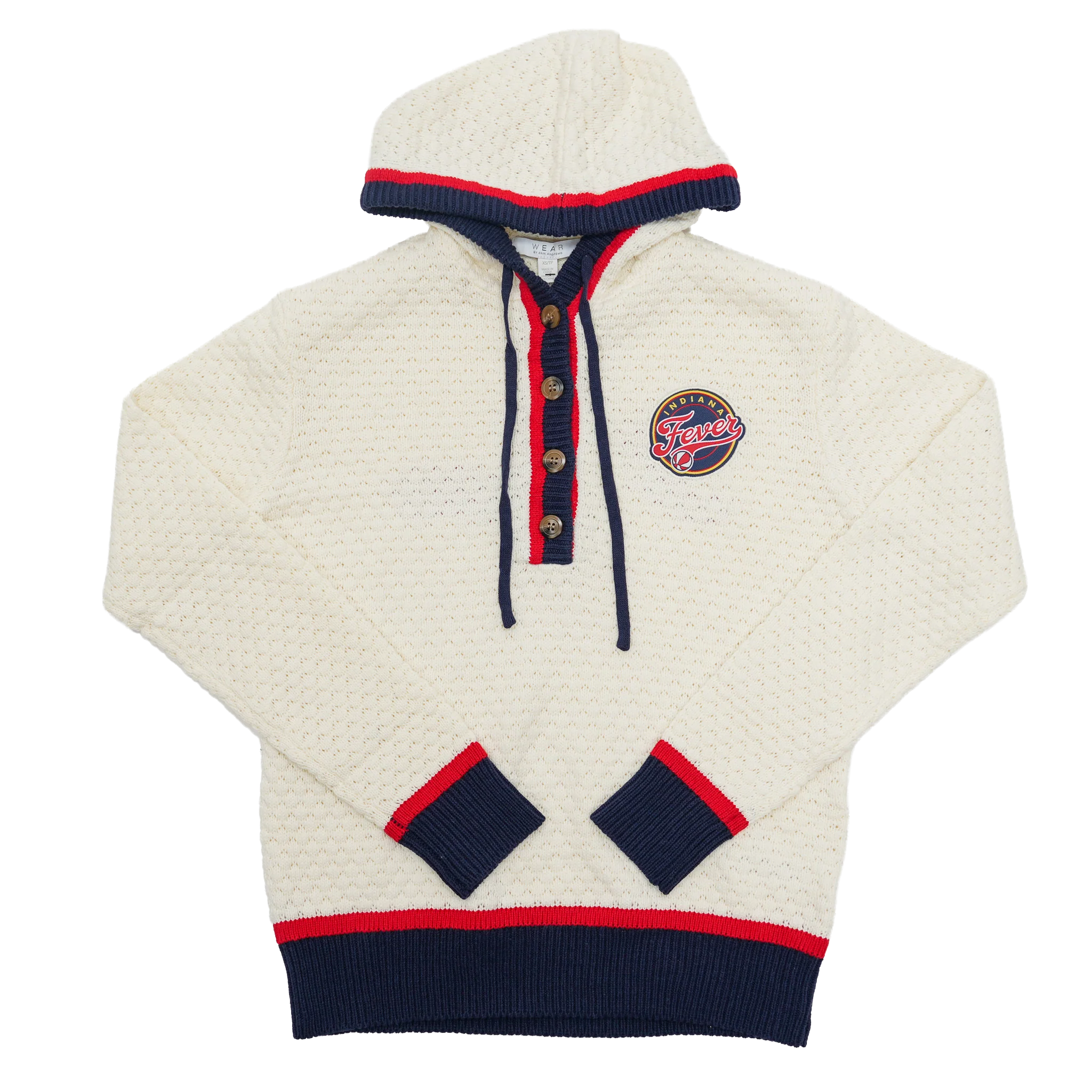 Women's Indiana Fever Hooded Sweatshirt in Natural by Wear by E. Andrews
