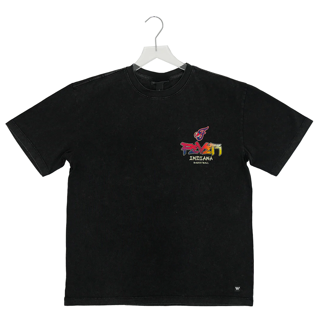 Adult Indiana Fever Jersey Knit T-Shirt in Black by Wild Collective