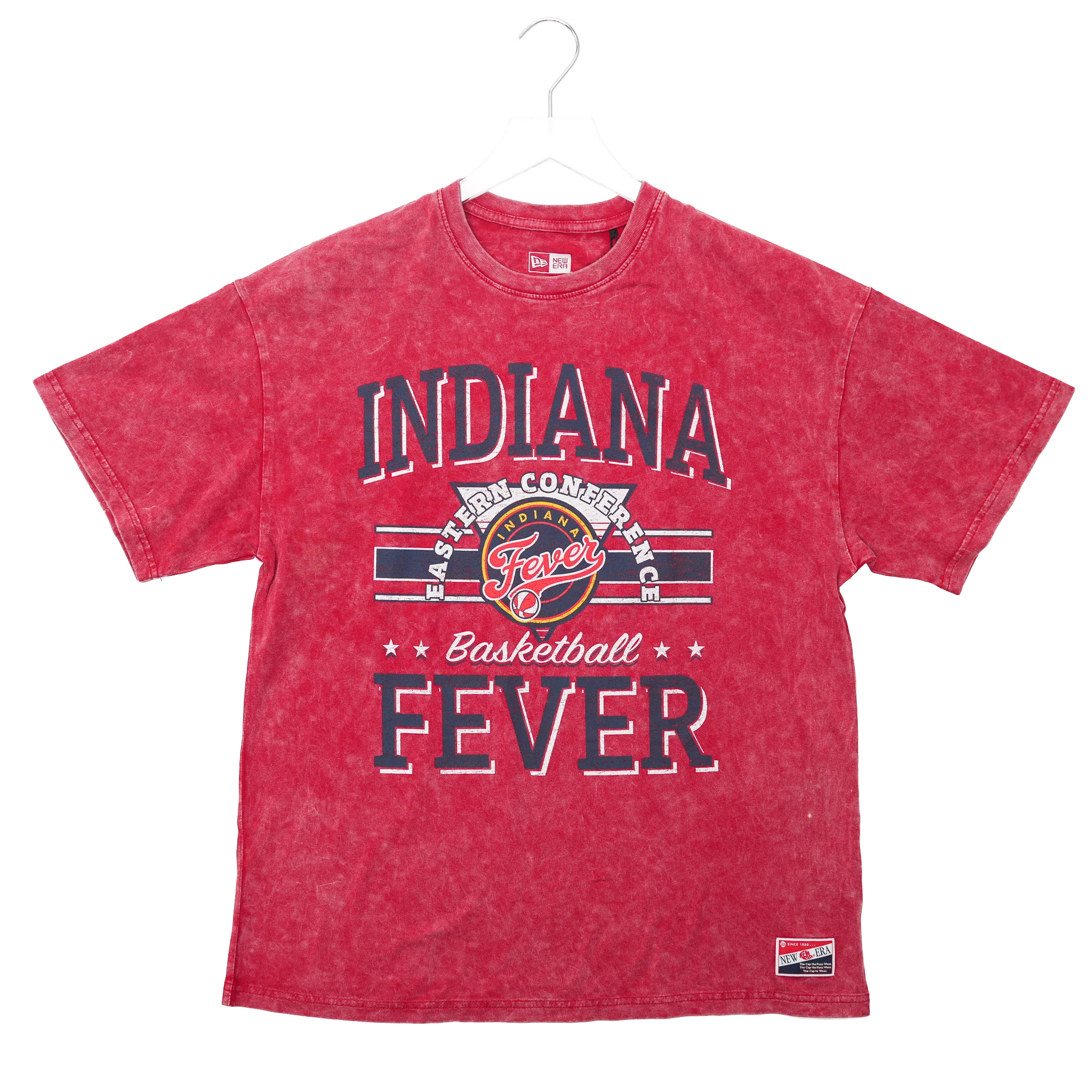 Women's Indiana Fever Mineral Washed T-shirt in Red by New Era
