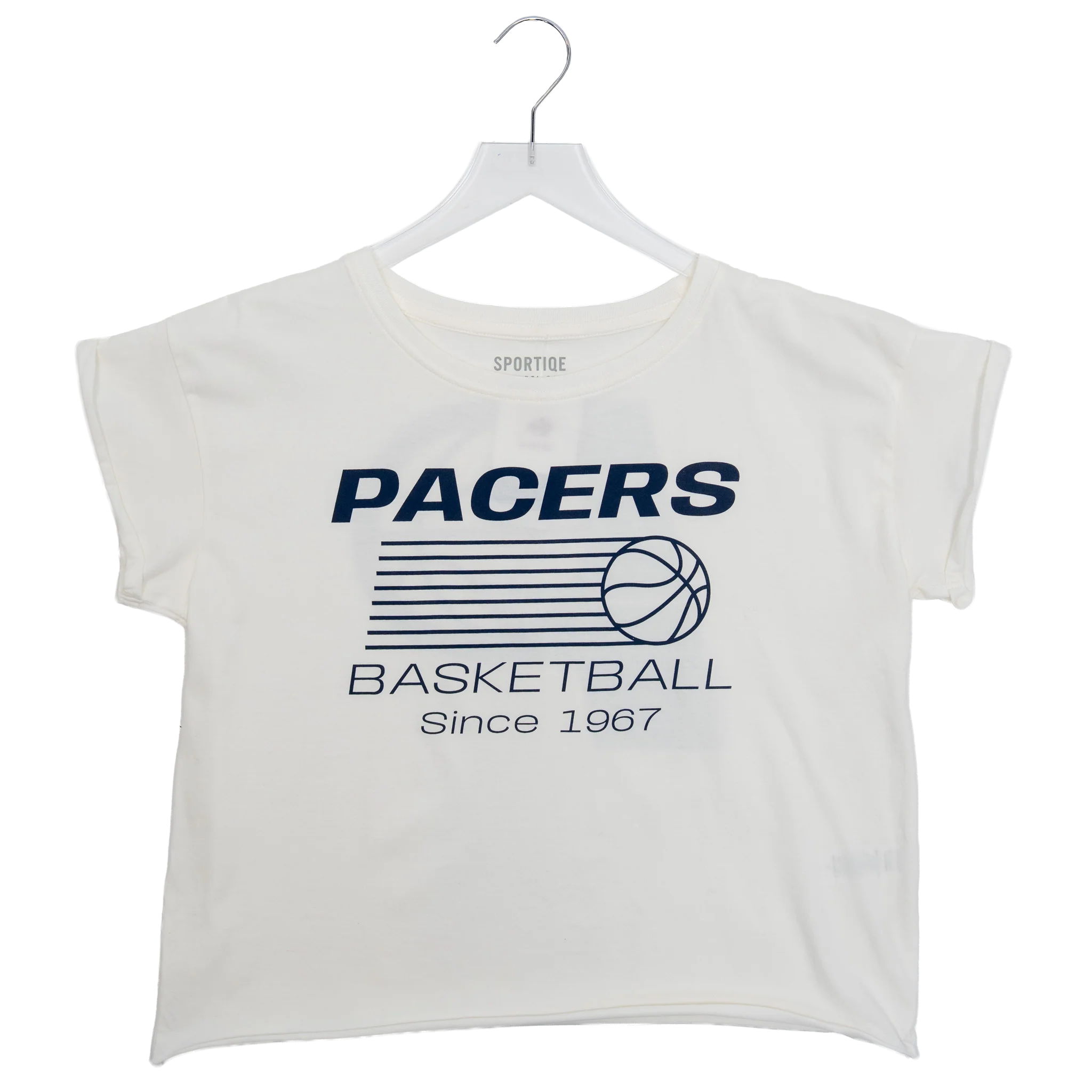 Women's Indiana Pacers Nomah T-shirt in White by Sportiqe