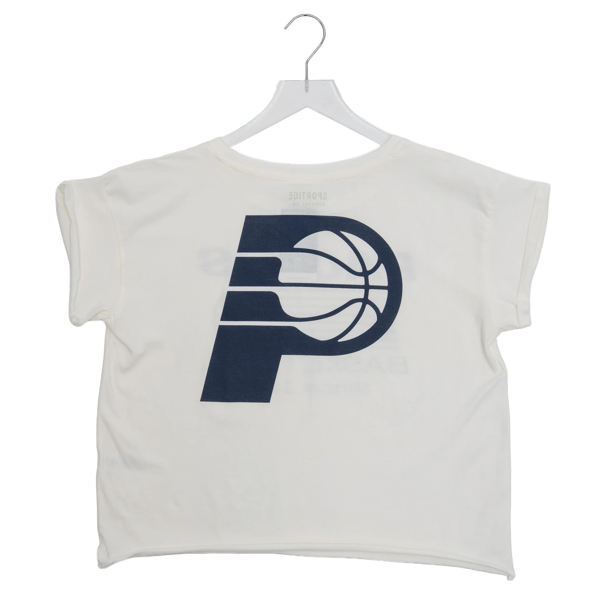 Women's Indiana Pacers Nomah T-shirt in White by Sportiqe - Image 2