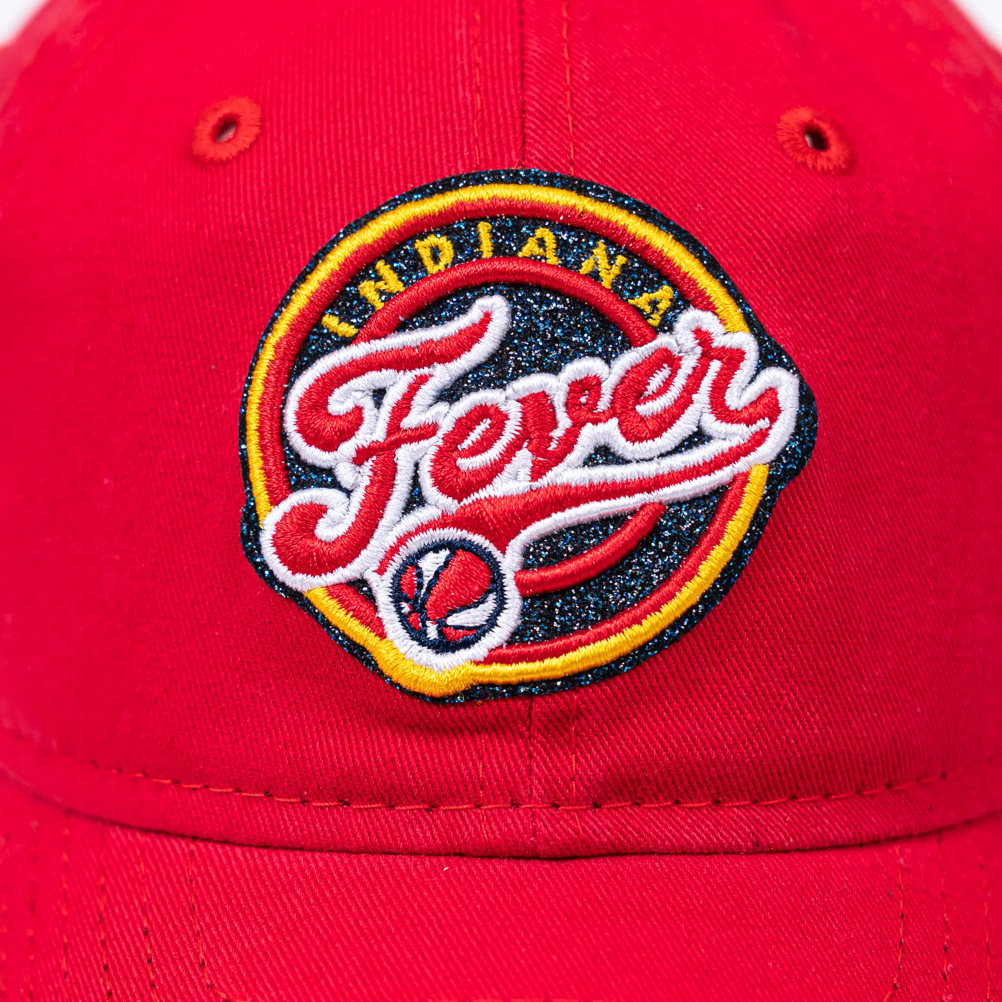 Youth Girls Indiana Fever Glitter 9Twenty Hat in Red by New Era - Image 4