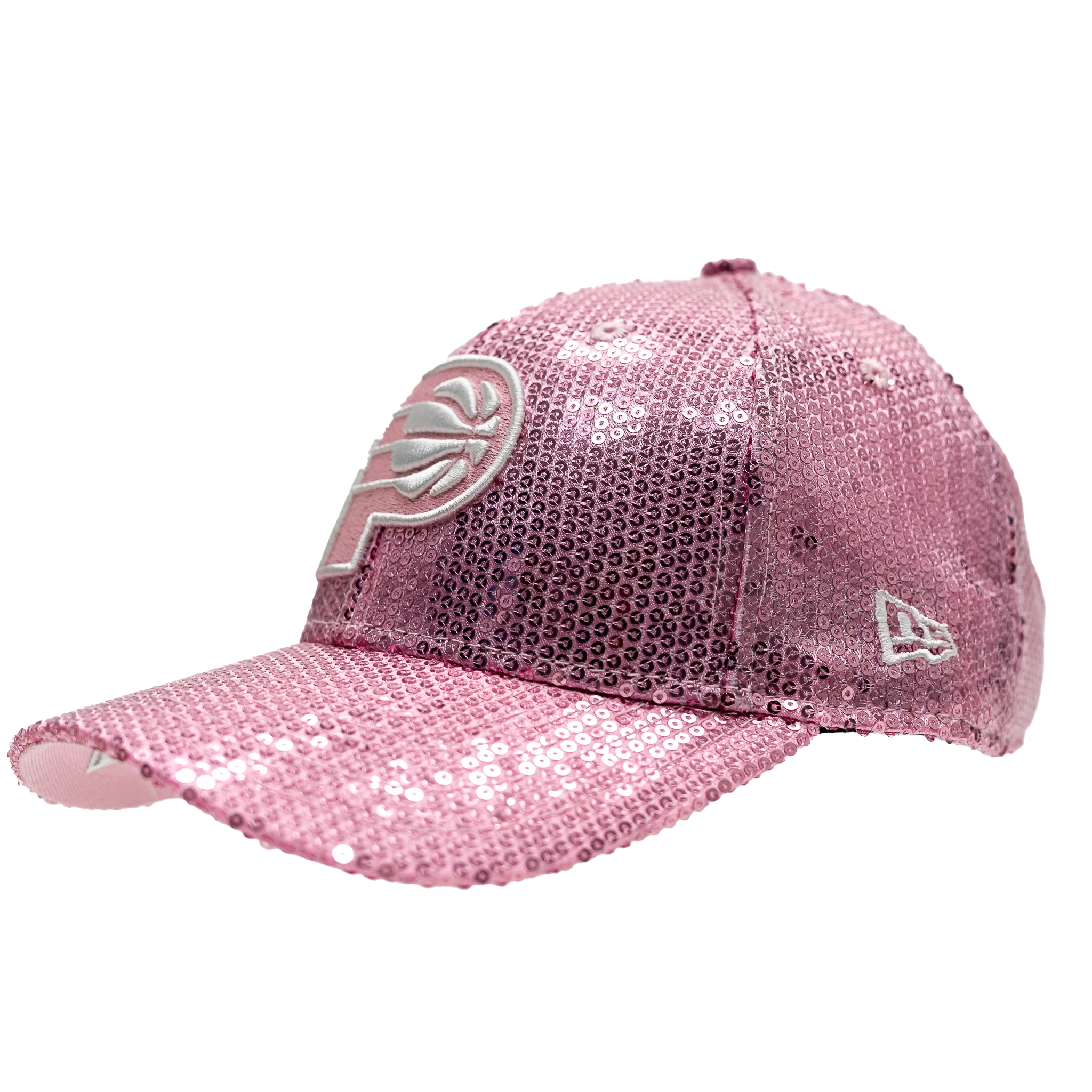 Youth Indiana Pacers Sequin 9Forty Hat in Pink by New Era - Image 3