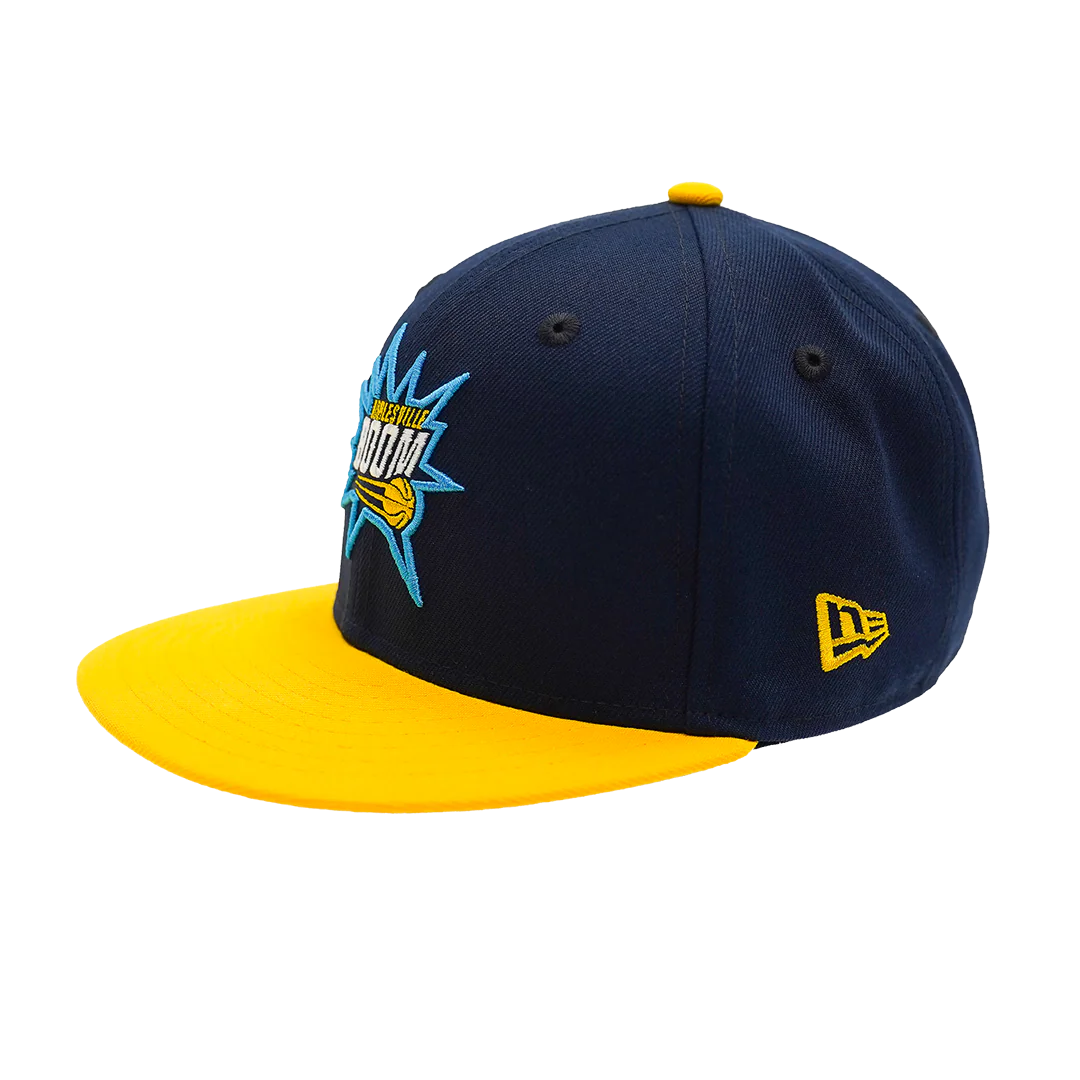 Youth Noblesville Boom Two-Tone 9Fifty Hat in Navy by New Era - Image 3